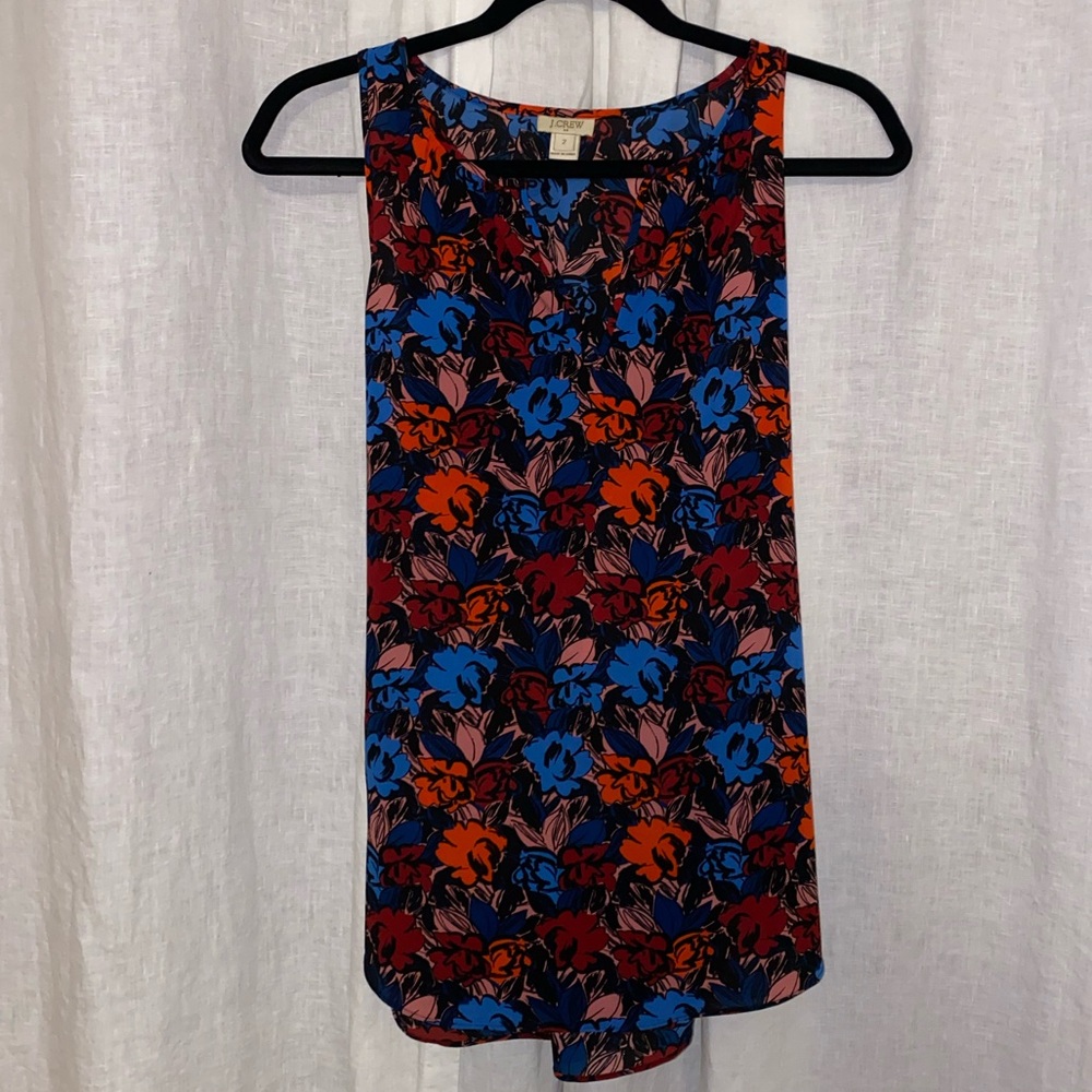 J. Crew organza tank top
